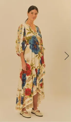 Vestido longo - Farm Rio - Tamanho P
