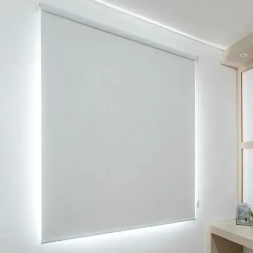 Cortina Rolo Blackout De Medida 1,00x1,20 Blecaute 0% Luz
