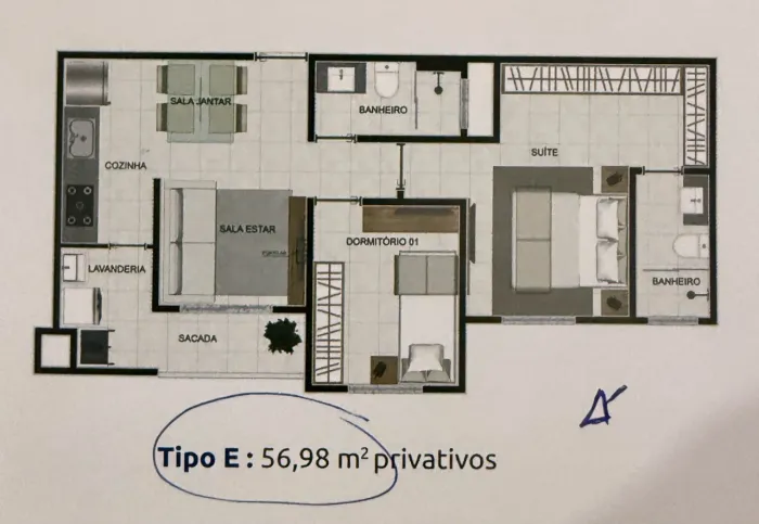 Vendo diretos de apartamento próximo ao centro de Cambé