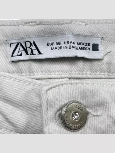 Calça Zara collection branca feminino 38