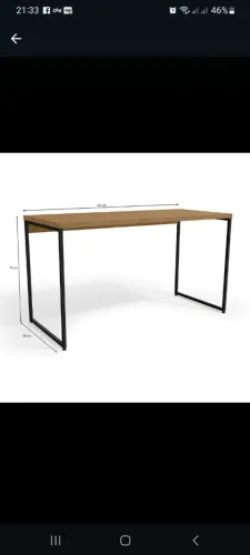 Mesa escrivaninha escritório na oferta hoje novo Garantia