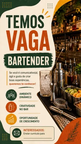 VAGA DE BATENDER
