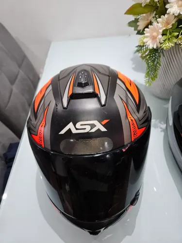 Capacete asx draken laranja 60