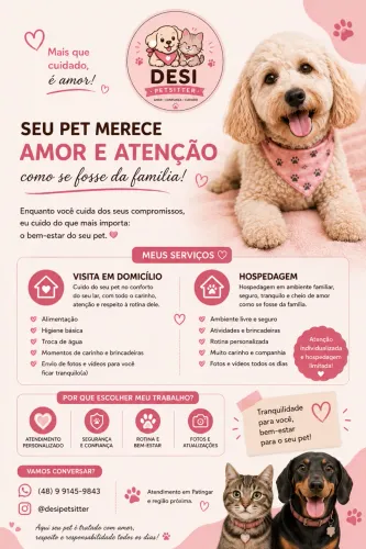Petsitter/hospedagem