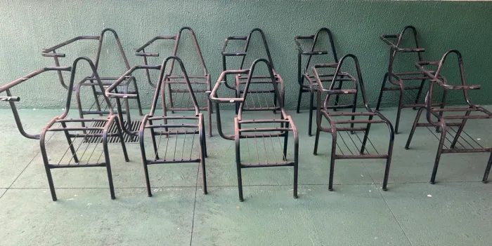 Estrutura Metálica Carteira Escolar