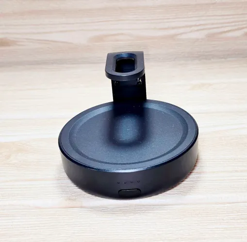 Base com bateria 5000mah para echo dot (3ª geração): cor preta