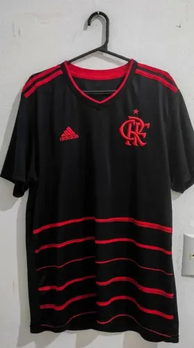 Camisa Flamengo III 20/21 s/n° Torcedor Adidas Masculina - Preto