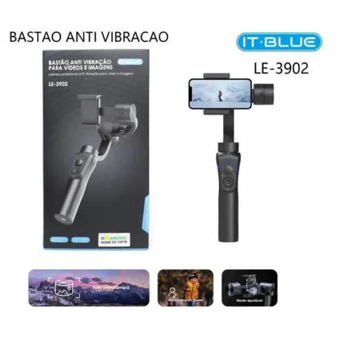 Gimbal bastão  Estabilizador Portatil It-blue
