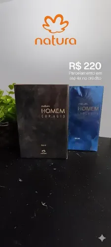 Perfume Natura Cor.agio Homem 100ml Novo - Amadeirado Luxo!"