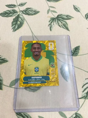 Figurinha Gold Crumple Raphinha copa 2026 original panini america