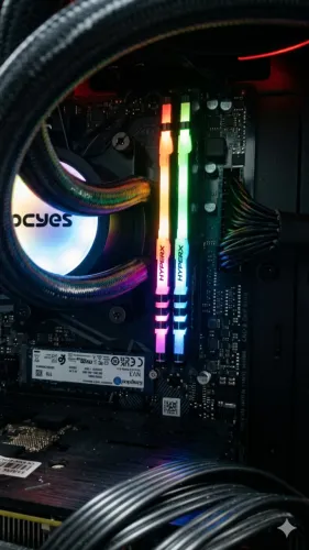Memória Ram Rgb HyperX Fury de 2x8 GB DIMM DDR4 3200Mhz