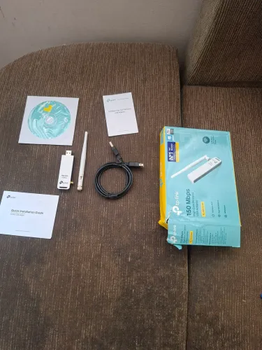 Adaptador Wi-Fi USB TP-Link TL-WN722N 150Mbps - Na Caixa Completo