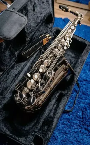 Saxofone Alto em Mib (Eb), Acabamento cinza