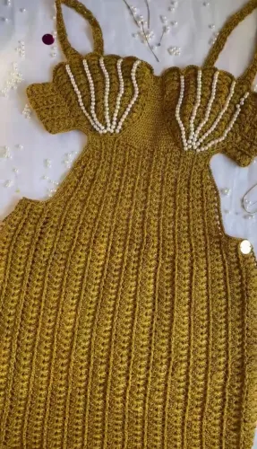 Vestido crochê (Usado apenas uma vez)