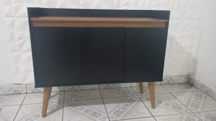 Aparador Buffet Balcao 3 Portas Retro Para Sala Jantar
