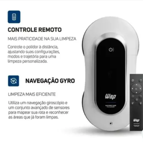 Robô Limpeza Wap Robot W500 Policleaner Limpa Vidro Polidor