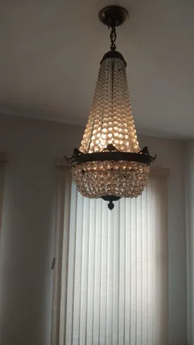  Dois Lustre de cristal 