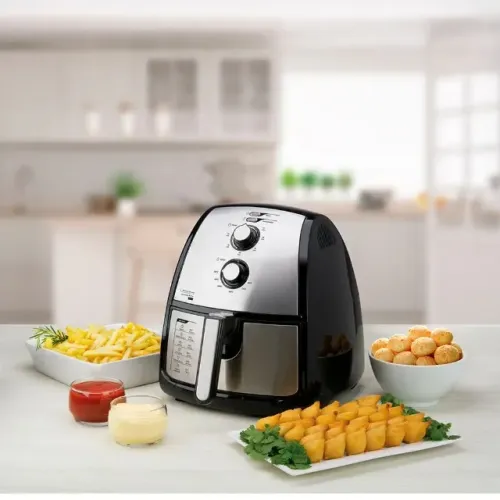Fritadeira Airfryer Midea Sem Óleo 4L Prata Nova