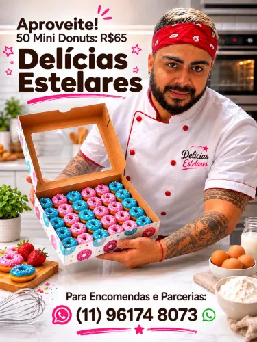 Caixa de Mini Donuts por 65