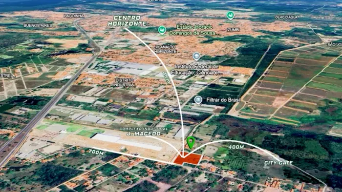 TERRENO NO DISTRITO INDUSTRIAL DE HORIZONTE (  Área de  9.257,76 M2)