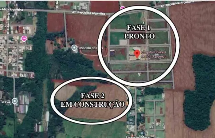 Terreno ao lado do Novo Hospital da Unimed - ENTRADA 1% e saldo em 120x