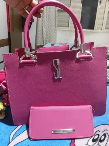 Bolsa com carteira pink