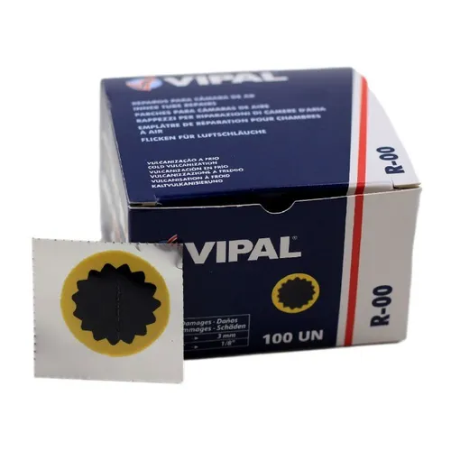 Kit 100 Remendos Estrela Vipal 30mm para Reparo de Câmaras de Ar Bike MTB 8171