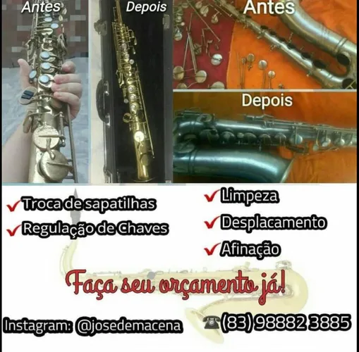 Manutenção de Saxofones e Clarinetes