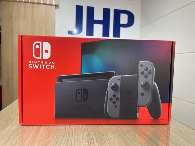 Console Nintendo Switch Cinza - até 12x sem juros, LOJA FÍSICA