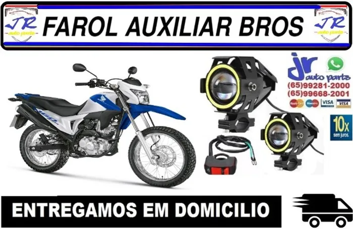 Par Farol de Milha Led Angel Eyes Bros 2017