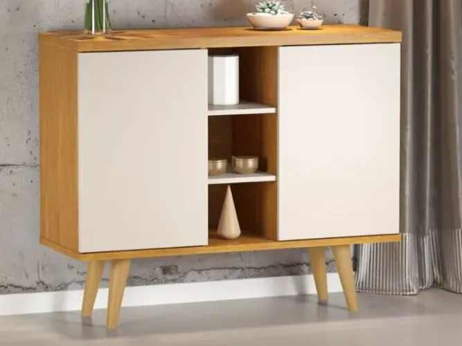Buffet Infinity 2P Mel.Off White Frete Grátis - Até 12x