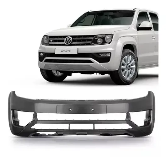 Parachoque Volkswagen Amarok 2017 - Dianteiro Preto Liso - TYG