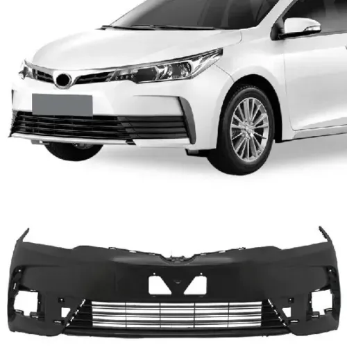 Parachoque Toyota Corolla 2018/2019 - Dianteiro Preto Liso - TYG