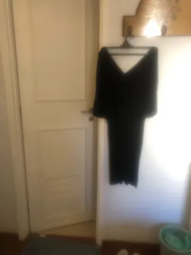 Vestido de malha preto