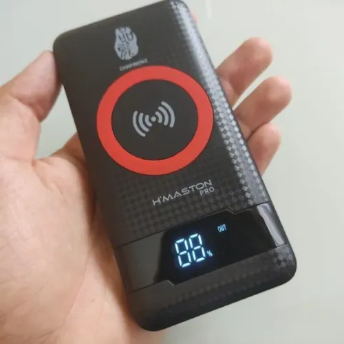 (Nova) Power Bank H'Maston Pn-886 Indução sem fio + Faço Entrega