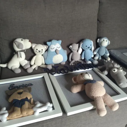 Amigurumi bichinhos tam médio 35cm R$20,00 unidade 