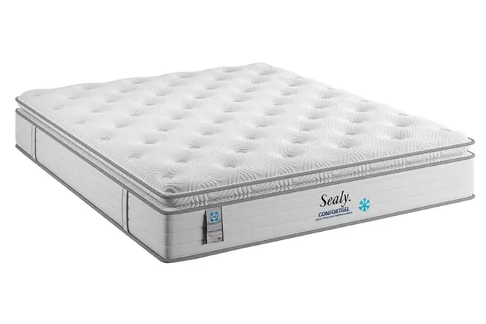 Colchão Queen Sealy Confort Gel M Pocket 158x198x32 Plumatex - Receba Amanhã!!Março24