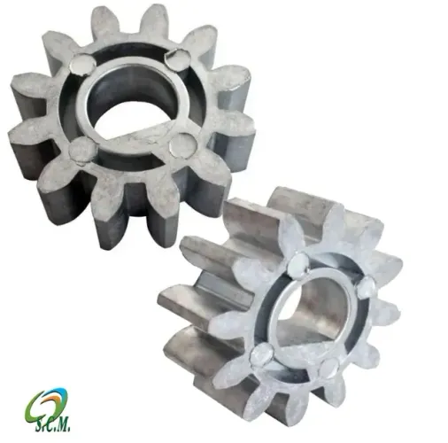 Coroa Rossi Engrenagem Externa Metal 12 Dentes Dz4 Dz3 Nova Cor Prateado
