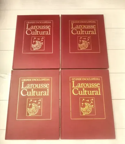 4 Livros Enciclopédia Larousse Cultural.