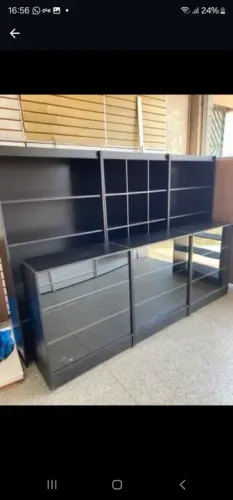BALCÕES VITRINES+ COLMÉIAS E PRATELEIRAS MDF 