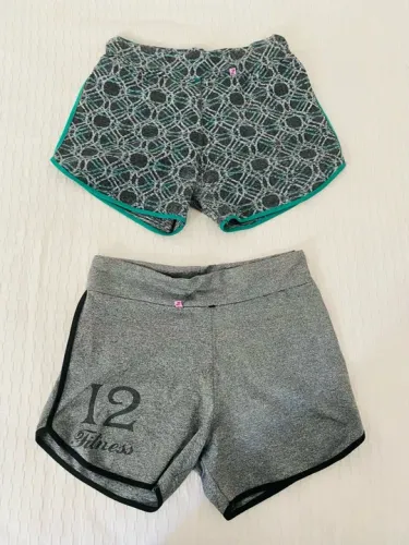 2 Shorts de Moletom -  12 Fitness - Tamanho M - Cinza