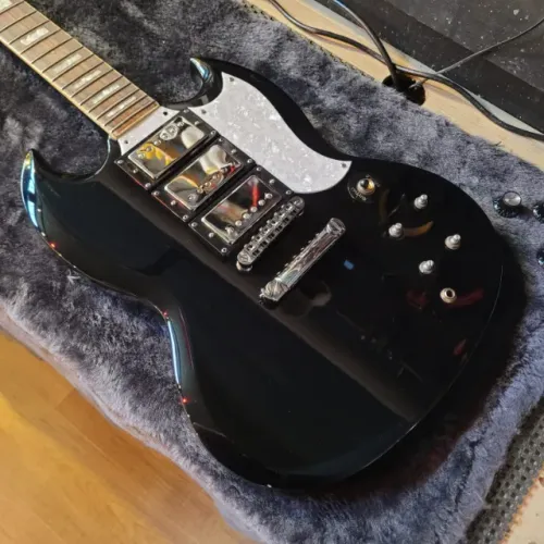 Guitarra Epiphone sg custom preta (com 3 seymour duncan)