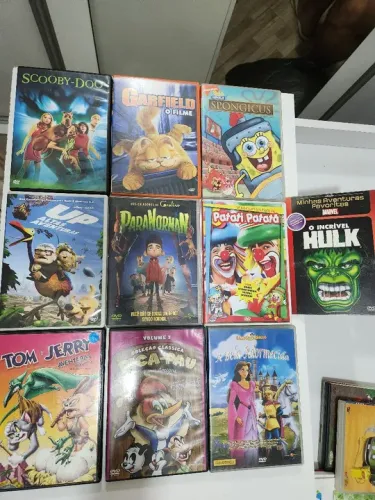 Lote 10 dvds desenho animado