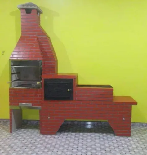 Churrasqueira forno e fogão a lenha