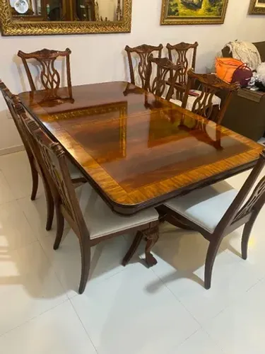 Mesa antiga Luís XV - Madeira maciça de lei