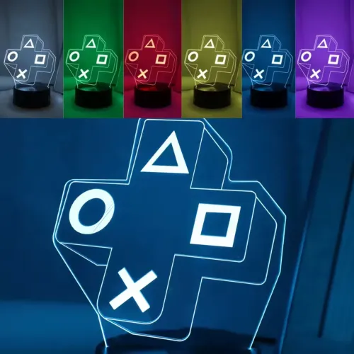 Luminária 3D Led acrílico decorativo USB