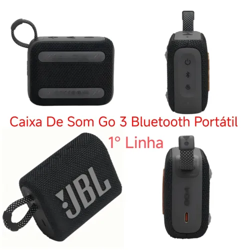 Caixa de Som JBL Go 3 Bluetooth Portátil