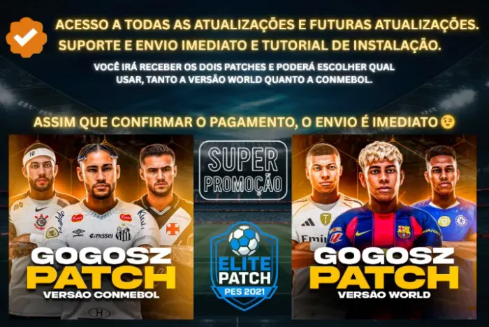 PES 21 PATCH GOGOSZ PATCH World v9.2 + Conmebol v1.2 PES 2021.