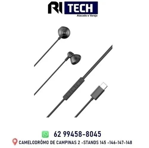 Fone De Ouvido C/ Tipo C Mic Omnidirecional C/ Type-c 1 Ano de Garantia Ims871c