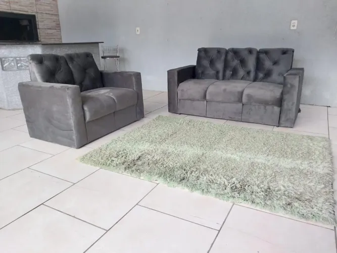 Sofá 2/3 lugares / NOVO / ENTREGAMOS